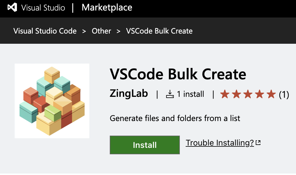 VS Code Bulk Create Extension
