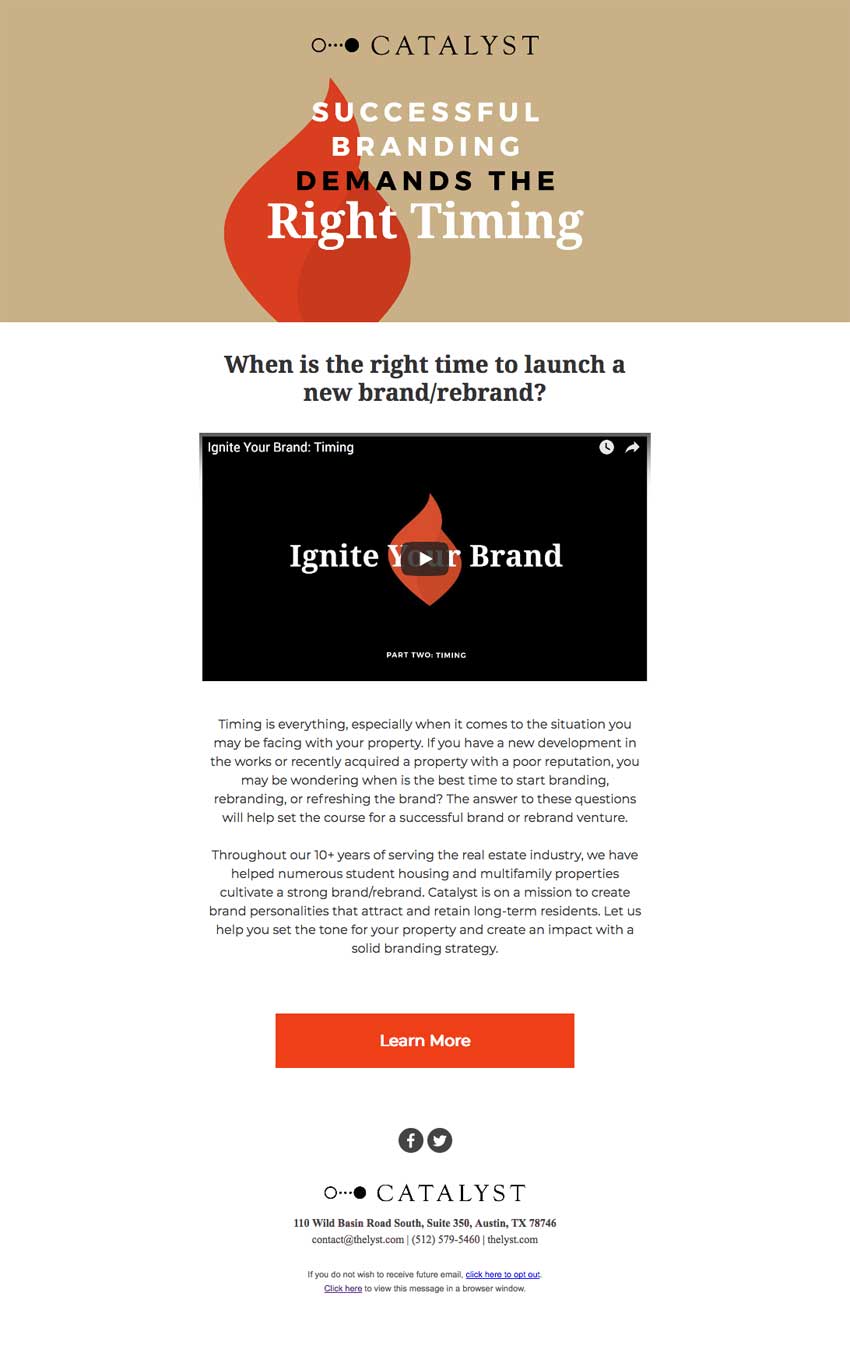 Campus Advantage Ignite Campaign for over 100 client properties