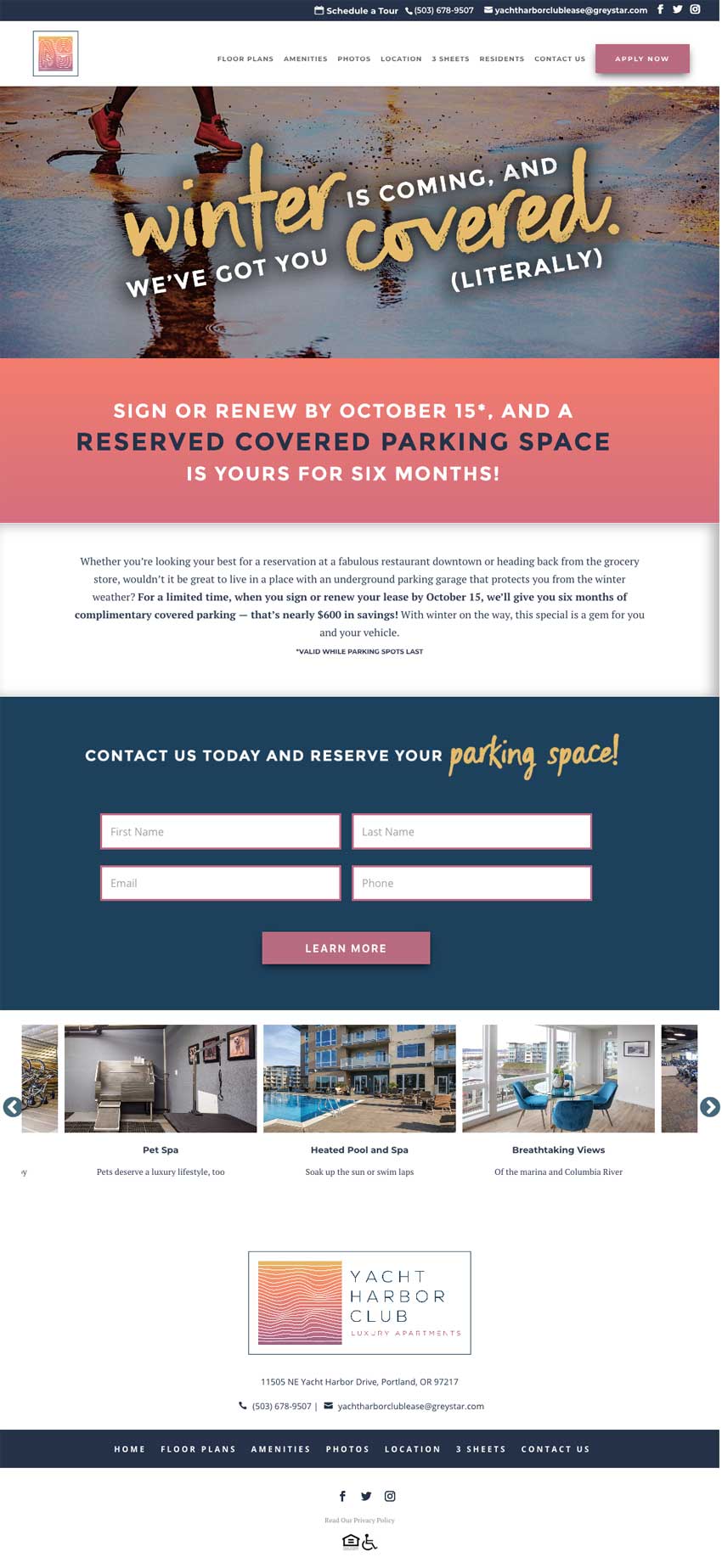 Campus Advantage Yacht Harbor Campaign