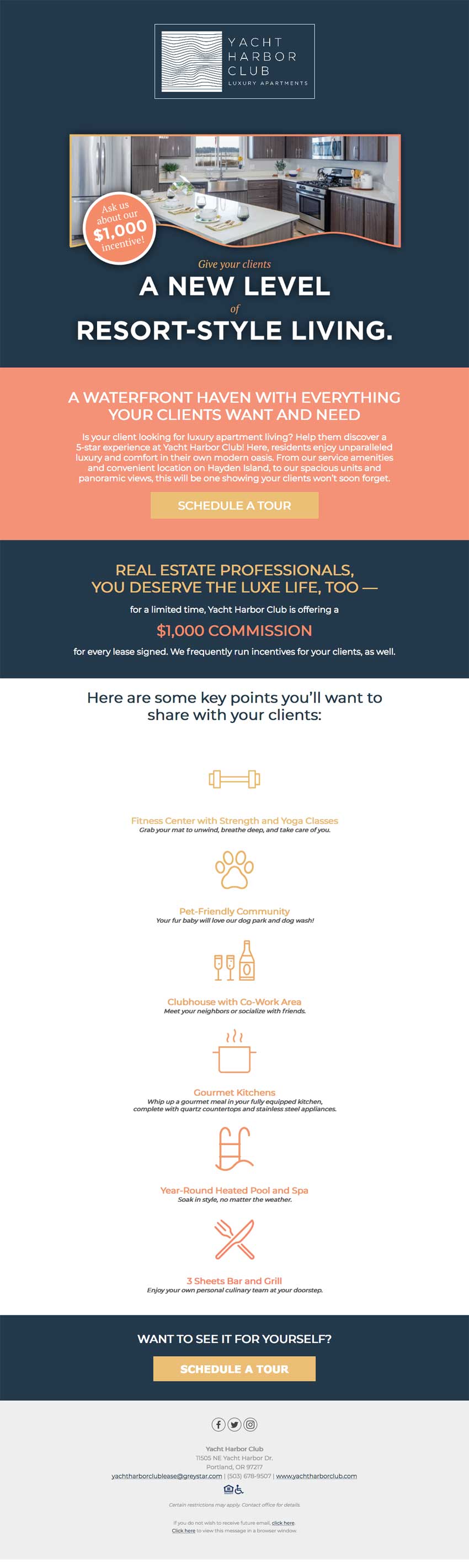 Campus Advantage Yacht Harbor Campaign