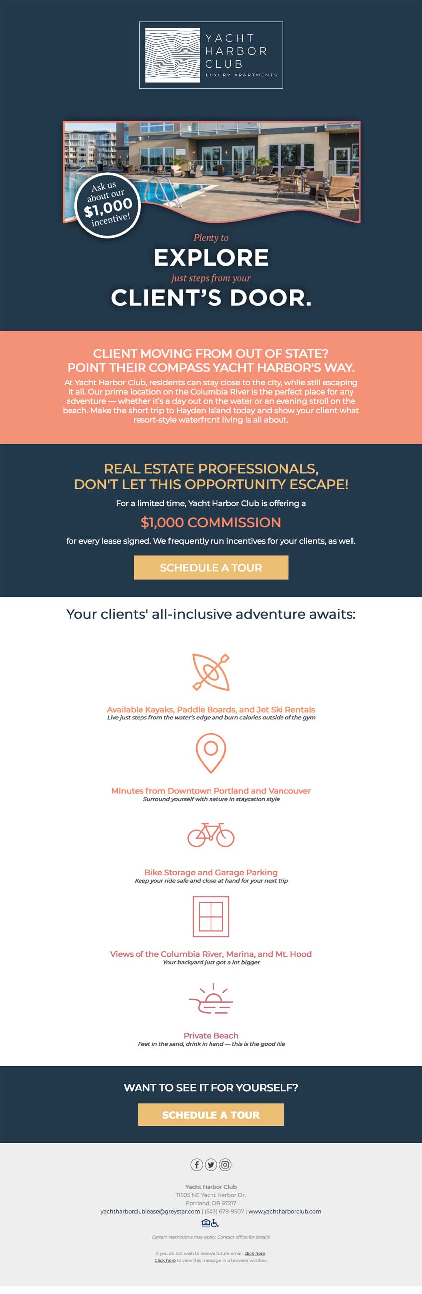 Campus Advantage Yacht Harbor Campaign